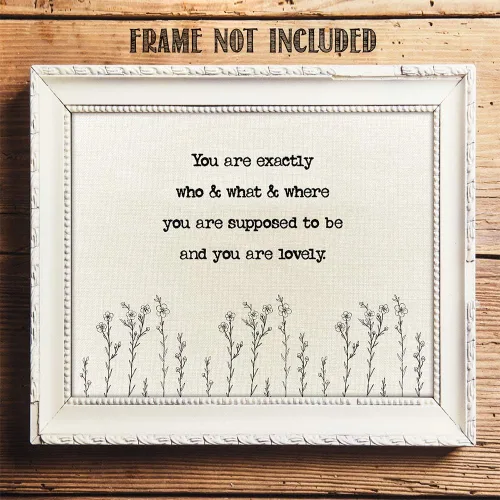Vista 8 de TJ Originals - Arte de versículos bíblicos de Pedro 3:4 - Impresión artística de pared con texto en inglés "You Are Lovely You Are Special