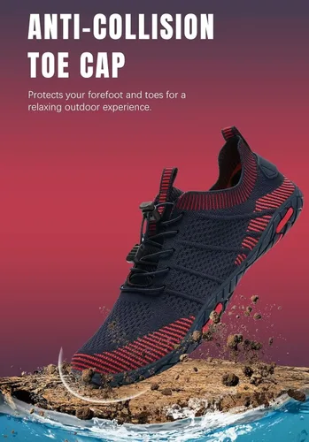Vista 4 de WateLves Zapatos de agua para hombre y mujer, zapatos de natación para playa, descalzos, atléticos, de secado rápido, calcetines acuáticos