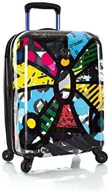 Vista 3 de Heys Britto - Equipaje giratorio transparente de 21 pulgadas, mariposa transparente