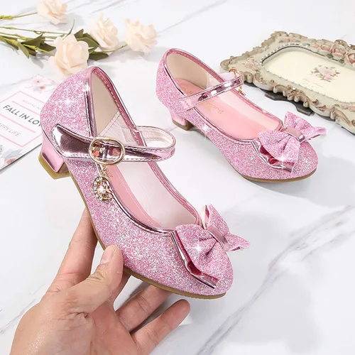 Vista 4 de Cadidi Dinos Zapatos de vestir para niñas, zapatos de fiesta de boda, zapatos de tacón Mary Jane Princesa (bebéniño pequeñoniño grande)