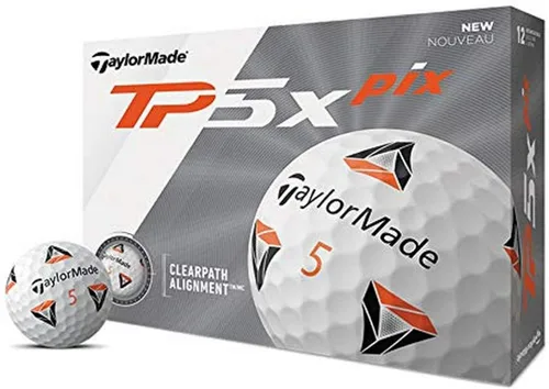 Vista 5 de Pelotas de golf TaylorMade TP5 & TP5x (blanco, amarillo, Pix)