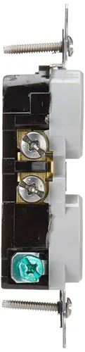Vista 4 de Leviton - interruptor seguro y resistente al clima con receptáculo doble, W5320-T0G
