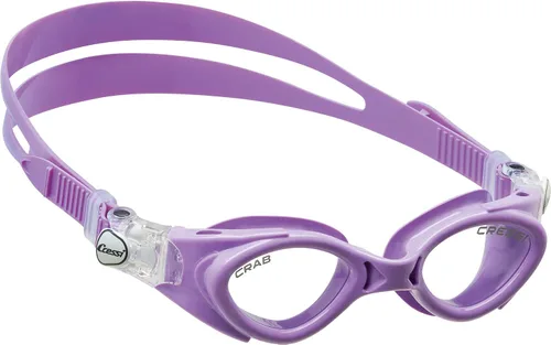 Vista 2 de Cressi Gafas de natación de silicona para niños de 3, 4, 5, 6, 7 CRAB fabricado en Italia por calidad desde 1946 Lila