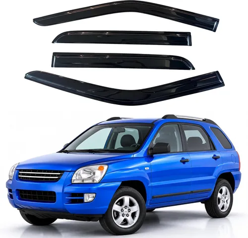 Vista 13 de Visera de ventana IG para Ford Focus Sedán y Hatchback 2012-2018, Protector de ventana lateral para lluvia y viento estilo Mugen, extra duradero
