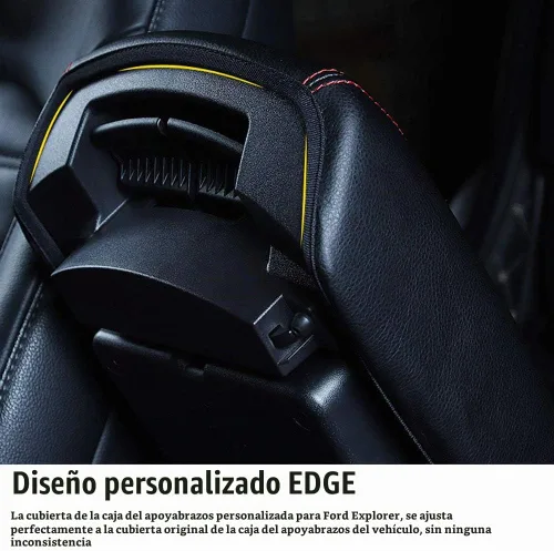 Vista 3 de XITER Protector de funda para reposabrazos de automóvil, 1 almohadilla de cuero para consola central para Edge 2015-2024, protector de caja