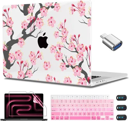Vista 32 de CISSOOK Funda para MacBook Pro de 14 pulgadas 2025-2021 Release M5 A3434 M4 A3401 A3112 A3185 M3 A2918 A2992 M2 A2779 M1 A2442, carcasa rígida