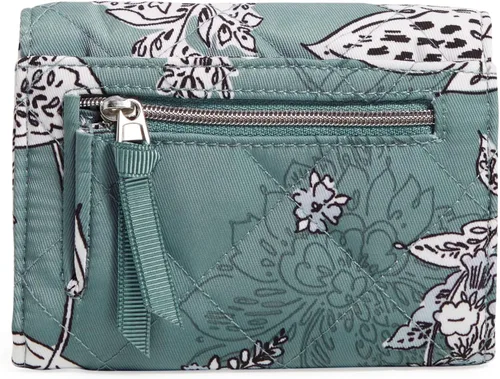 Vista 3 de Vera Bradley Cartera compacta Riley de sarga de rendimiento para mujer con protección RFID
