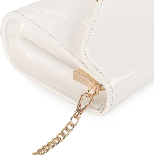 Vista 5 de DEXMAY - Bolso de mano de noche para mujer, de charol sintético, plegable, bolso formal