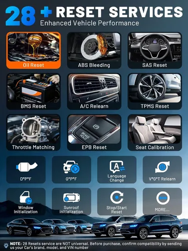 Vista 7 de VDIAGTOOL Herramienta de escaneo bidireccional VD80 BT Lite, 2026 8 pulgadas, herramienta de diagnóstico de escáner OBD2 de sistema completo