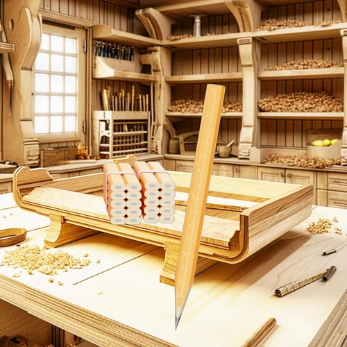 Vista 3 de RONDURE Master Craft - Juego de lápices de carpintero 29 piezas - Excelencia de construcción, artesanía y marcado para profesionales