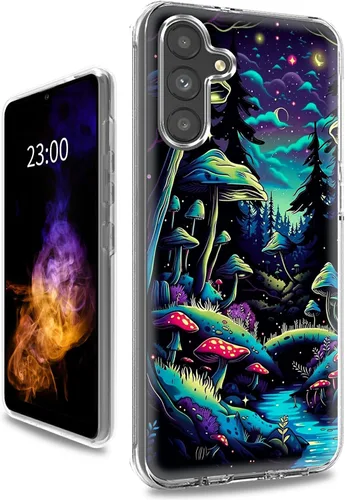 Vista 39 de Funda transparente para Samsung A15 5G de 6.5 pulgadas, doble capa protectora a prueba de golpes de PC transparente de silicona suave