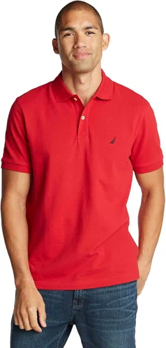 Vista 69 de Nautica playera polo clásica de mangas cortas, color sólido, para hombre