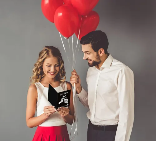 Vista 4 de JUESMOS Divertida tarjeta de San Valentín para novio, novia, tarjeta de felicitación traviesa, regalos para él, ella, tarjetas de aniversario