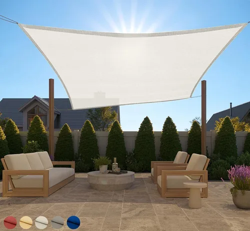 Vista 44 de GORILLA GRIP - Toldo parasol resistente, protección UV, resistente a la decoloración, desgarros y óxido, rectangular, con bordes curvos que bloquean