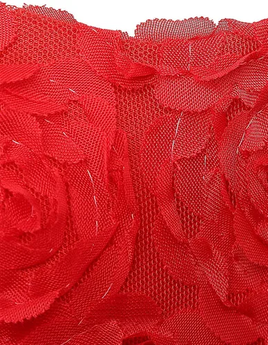 Vista 4 de NNJXD - Vestido de niña con volados y encaje, para fiesta o boda
