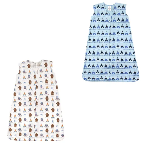 Vista 3 de Luvable Friends - Saco de dormir para bebé sin mangas, diseño unisex, Saco de dormir de algodón sin mangas, saco de dormir, manta, 0-6 meses