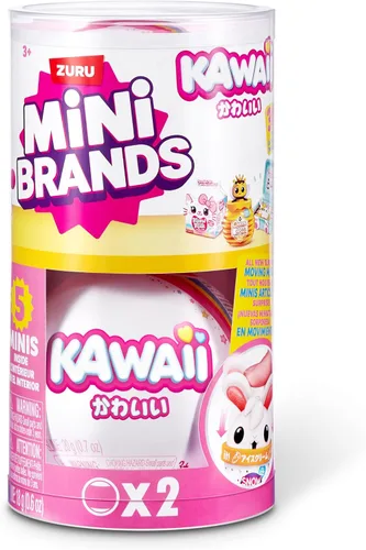 Vista 2 de Mini Brands Kawaii Capsule de ZURU, mini coleccionables Surprise Kawaii, embalaje ciego, coleccionables con temática japonesa (paquete de 2)