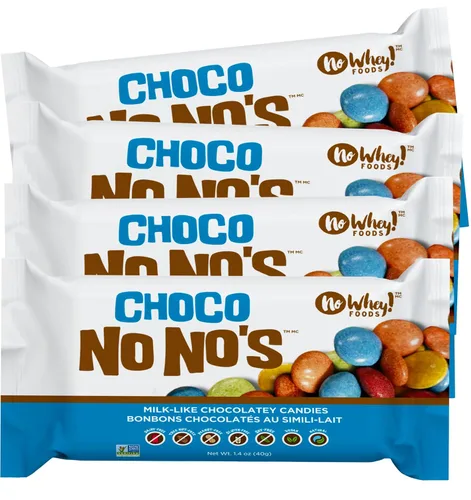 Vista 7 de Caramelo de chocolate vegano sin suero – Choco No Nos (paquete de 3) sin lácteos, nueces, soja y gluten