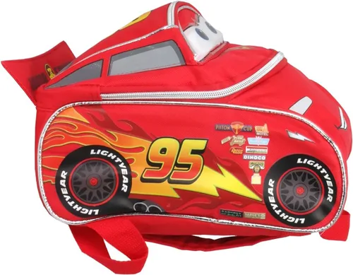Vista 3 de Pixar Cars Rayo McQueen forma 10 pulgadas Mini mochila