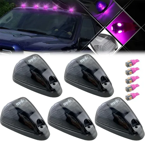 Vista 13 de 5X Luces de Señalización de Techo de Cabina LED Ámbar Luces de Holgura Superiores Compatibles con Ford 1999-2016 F150 F250 F350 F450 F550 Super Duty