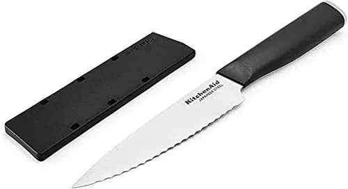 Vista 20 de KitchenAid - Cuchillo de pelar clásico con protector de extremo y cubierta de hoja a medida, de 3.5 pulgadas, cuchillo de cocina afilado, hoja
