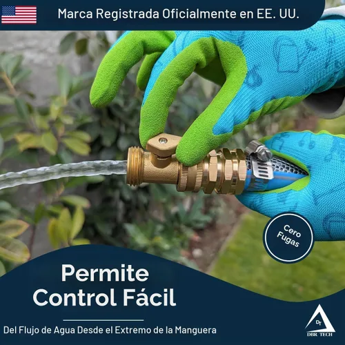 Vista 5 de DBR Tech® Válvula de cierre de manguera de jardín de latón de 3/4 pulgadas Resistente, a prueba de fugas
