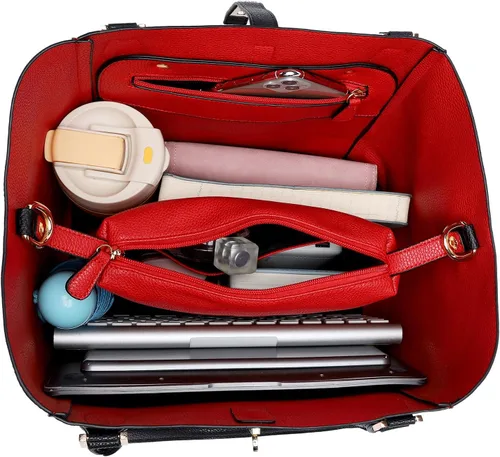 Vista 4 de Sqlp Bolso De Mano Grande Para Trabajo Para Mujeres, Bolsos De Diseño Y Bolsos De Mano, Bolsos De Cubo Grandes Para Mujeres, Bolso De Hombro Para