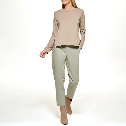 Vista 2 de DKNY Camiseta deportiva de manga larga con cuello redondo mixto para mujer
