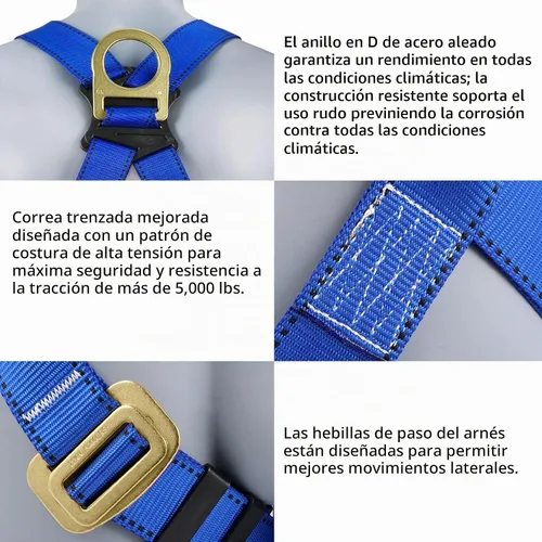 Vista 2 de TRSMIMA Arnés de seguridad para protección contra caídas - Arnés