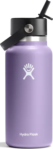 Vista 54 de Hydro Flask de boca ancha con tapa Flex de pajita de 24 onzas Agave