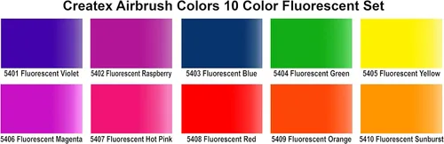 Vista 2 de Createx Colors - Set de pinturas para aerógrafos, colores primarios, 2 onzas