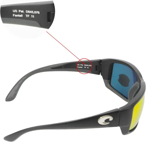 Vista 4 de Walleva Lentes de repuesto polarizadas marrones para gafas de sol Fantail Costa Del Mar, Marrón - Polarizado