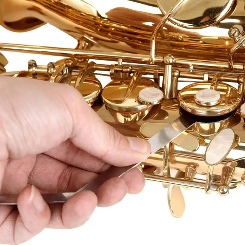 Vista 5 de Jiayouy Kit de herramientas de saxofón profesional de 24 piezas, kit de herramientas de mantenimiento de reparación de saxofón profesional con bolsa