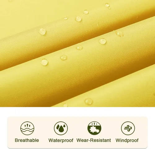 Vista 5 de SaphiRose Poncho de lluvia unisex con capucha para mujeres adultas con bolsillos