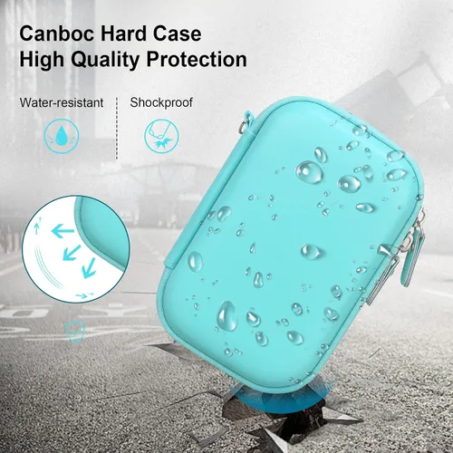 Vista 5 de Canboc Funda para cámara digital CAMKORY/Sevenat/Lecran/Besungo/VAHOIALD/BEVLXNIV/IWEUKJLO para niños y otras cámaras compactas portátiles