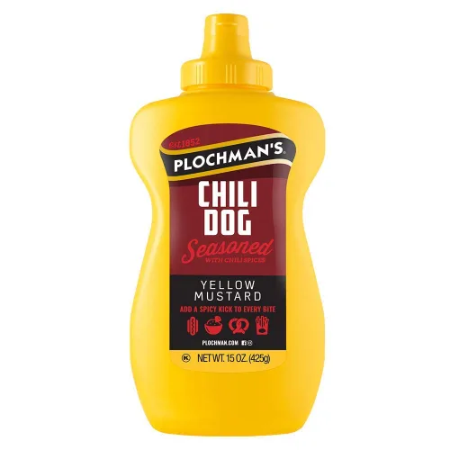 Vista 2 de Plochman's Chili Dog Mostaza Amarilla 15 Oz (paquete de 3)