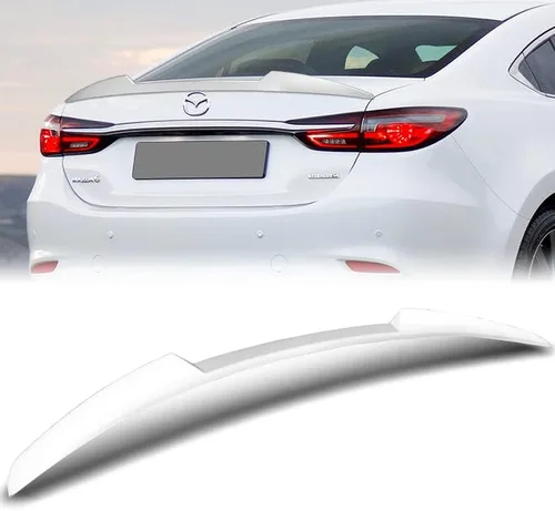 Vista 7 de EPARTS - Tapa trasera de plástico ABS estilo V para maletero compatible con Mazda 6 2018 2019 2020 2021 (estilo carbón)