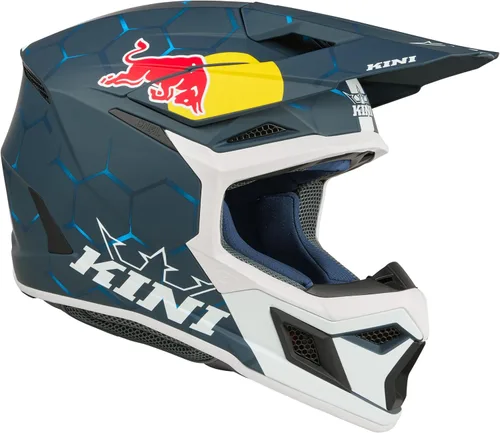 Vista 2 de Casco MX3 MX Kini Red Bull 1.0 Adulto Azul/Blanco Talla Grande
