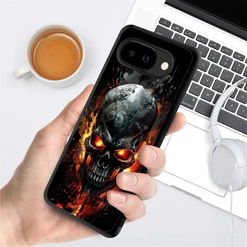 Vista 794 de Compatible con Google Pixel 4A 5G Mobile Case Creative Acrylic Panel trasero Silicona Protección Grip especialmente diseñado para Google Pixel 4A 5G