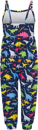 Vista 3 de Mono para bebé ZDFER con bolsillos mameluco diseño harén casual para el verano para niño de una pieza pantalón para niño con tirantes conjunto