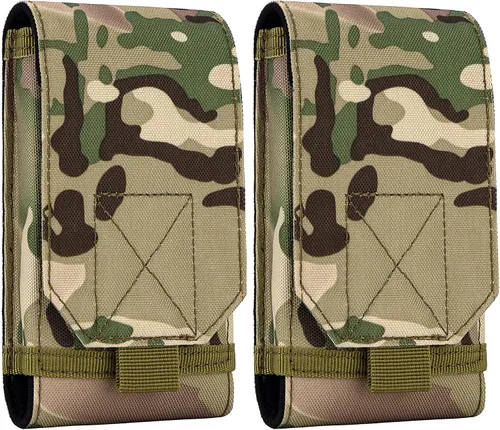 Vista 17 de bvya Funda táctica Molle para iPhone 15 Pro Max/15 Pro/15 Plus/15/14 Pro Max/13 Pro Max/12 Pro Max y otros teléfonos inteligentes de 4.7 a 6.9