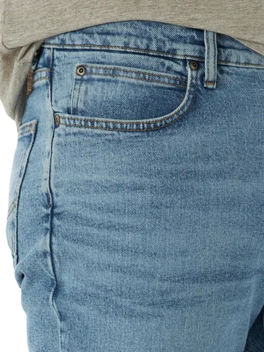 Vista 4 de Lee - Pantalones vaqueros rectos de ajuste relajado para hombre Azul hielo.