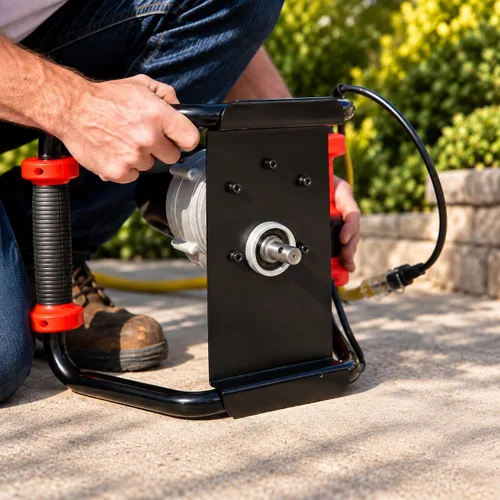 Vista 4 de XtremepowerUS 1500W Post Hole Digger Earth Auger Hole Digger Electric Auger Herramientas de excavación Auger con 6 "Digging Auger Bit Set