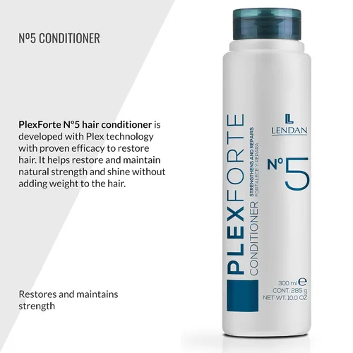 Vista 2 de Lendan - Acondicionador Capilar - Acondicionador Nº5 - 10.1 fl oz - Con Tecnología Plexforte - Reduce la Rotura del Cabello - Restaura la Fuerza