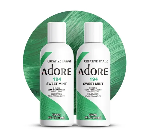 Vista 96 de Adore Tinte semipermanente verde para el cabello, vegano y sin crueldad, 4 onzas líquidas, 163 Green Apple (paquete de 1)