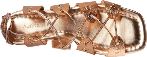 Vista 5 de Aerosoles Kathleen Sandalias planas para mujer, rosa, dorado, cuero (Rose Gold Leather), 9
