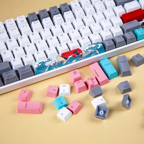 Vista 2 de SKYLOONG SK96 Junta de junta tórica Teclado para juegos Teclado mecánico con cable intercambiable en caliente de tamaño completo RGB Programmabl