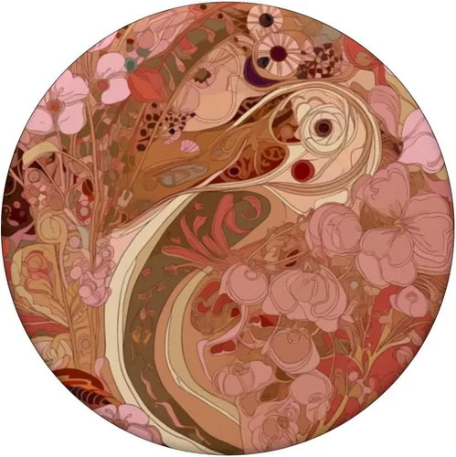 Vista 3 de PopSockets Art Nouveau Flores, jardín y naturaleza floral PopSockets intercambiables PopGrip