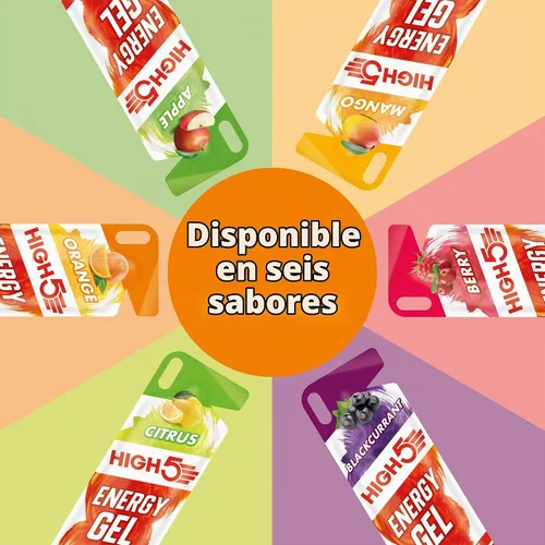 Vista 7 de High 5 Gel Energético - 20 x 1.34 oz Sachet - Naranja Jugosa