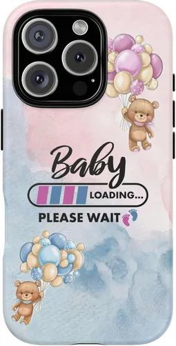 Vista 30 de Cute Baby Loading Phone Case for iPhone Models and Variants - Sweet Maternity Phone Cover for Pregnancy Reveal or Baby Shower